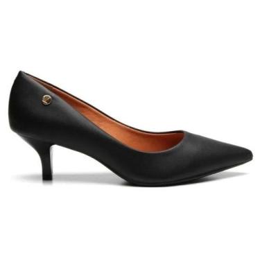 Imagem de Scarpin Feminino Salto Médio Pelica Preto Vizzano 1122.828, 36