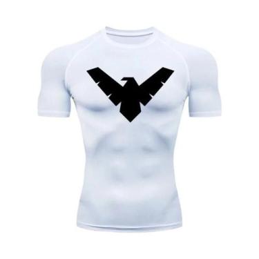 Imagem de Camiseta De Compressão Masculina De Secagem Rápida Para Corrida, Manga