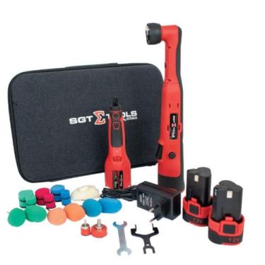 Imagem de Kit nano mini politriz e nano politriz 12V 2Ah com 2 baterias e acessó