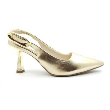 Imagem de Sapato Bebecê Feminino T7041-725, Dourado, 37