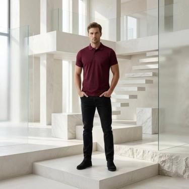 Imagem de Camisa Polo Masculina Voker Premium: Slim Fit, Anti-Pilling, Conforto 