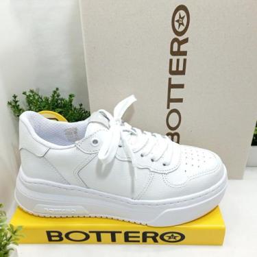 Imagem de Tênis Bottero Feminino Em Couro Branco, 37, Branco