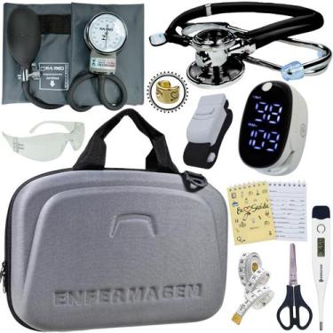 Imagem de Kit Enfermagem Maleta Completo Super Luxo + Monitor Glicose - Love Sau