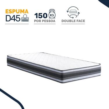 Imagem de Colchão de Espuma D45 Double Face Territory Hellen Solteiro 88cm