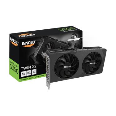 Imagem de Placa de Video INNO3D RTX 5050 Twin X2 8GB GDDR6 128-bit Preto