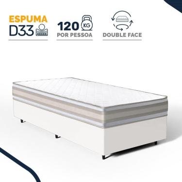 Imagem de Cama Box com Colchão de Espuma D33 Double Face Territory Hellen Solteiro 88cm