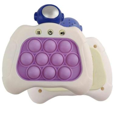 Imagem de Pop It Mini Game Astronauta 4 Modos Fidget Sensorial Interativo Luz So