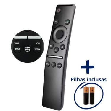 Imagem de Controle Remoto Compatível Tv Samsung 4k Smart Teclas Netflix Primevid