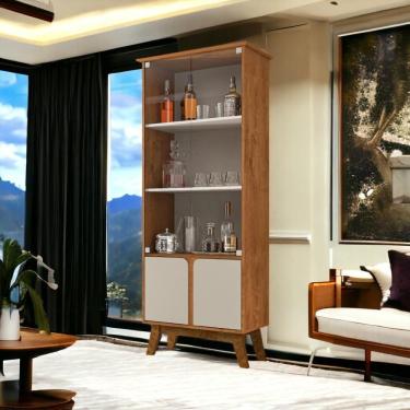 Imagem de Cristaleira Madri Naturalle e Off White Bechara