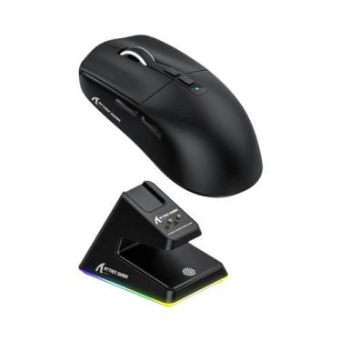 Imagem de Mouse Gamer Sem Fio Ergonômico Ultra-Leve RGB Attack Shark X11 X6 X3 R