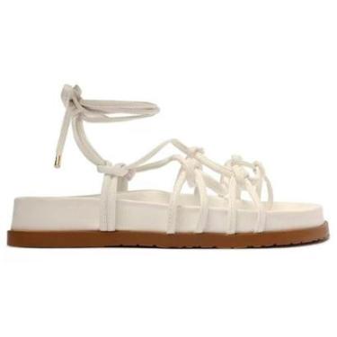 Imagem de Sandália Papete Anacapri Tiras Amarração C 30378 0001 33/40-Feminino