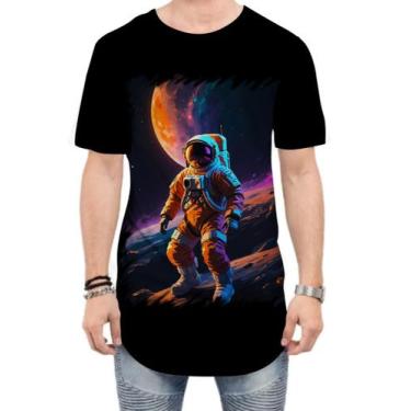 Imagem de Camiseta Longline Astronauta Dance Vaporwave 10 - Kasubeck Store®, G