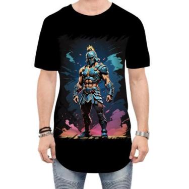 Imagem de Camiseta Longline Gladiador Romano Toon 3 - Kasubeck Store®, GG