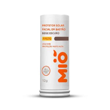 Imagem de Protetor Solar Facial Mió Bastão FPS 70 Cor Bege Escuro 12g