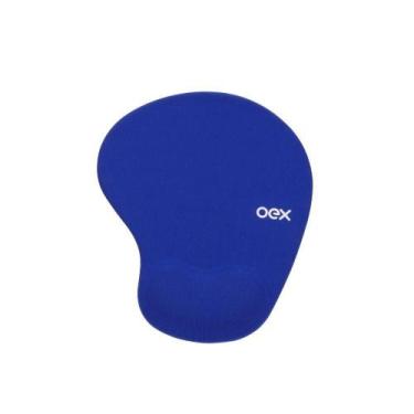 Imagem de Mousepad Gel Oex Mp200 Confort Azul