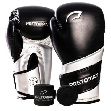 Imagem de Kit Luva Boxe Muay Thai Elite e Bandagem 3 Metros Pretorian - Treino e Sparring 10oz 12...