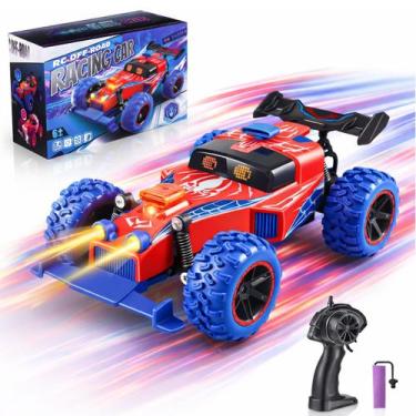 Imagem de Carrinho Controle Remoto Alta Velocidade Buggy Luzes Led Colorido 2.4G