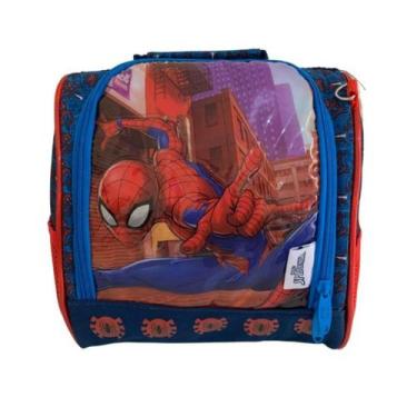 Imagem de Lancheira Térmica Infantil Chenson SP2206 Homem Aranha, Azul