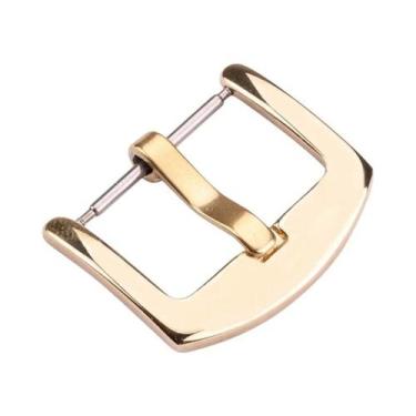 Imagem de Fivela De Pulseira De Relógio Em Aço Inoxidável Prata, Dourado E Preto