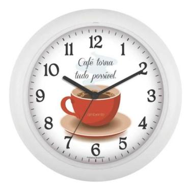 Imagem de Relógio de Parede com Tema Café, funcional e decorativo - Ambiente by 