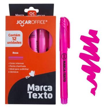 Imagem de Marca Texto Slim Cx/12 Unds Jocar Office Atacado, Rosa Pink