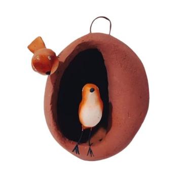 Imagem de Casa Ninho De Passarinho João De Barro 17x15cm - Artesanato - arte&cia