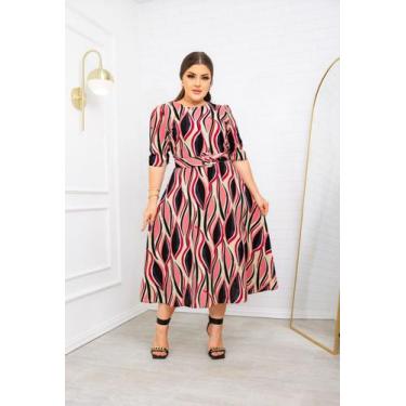 Imagem de Vestido gode - Bem vestida , Estampado, Jeans, M