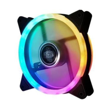 Imagem de Cooler fan led dex dx-12w rgb dupla face 120mm c/18 led