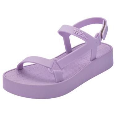 Imagem de Sandalia Infantil Menina Papete Sun Downtown Mini Melissa, Lilás, 31