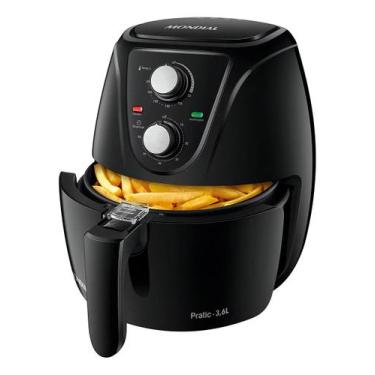 Imagem de Fritadeira Sem Óleo Air Fryer Pratic 3,6l Mondial Preto 1500w Af-36-fb