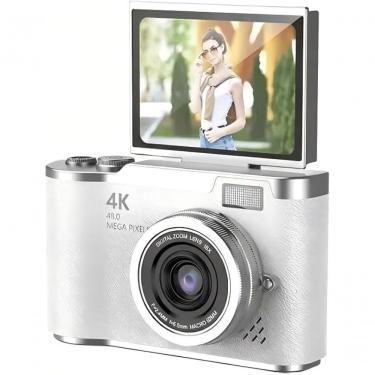 Imagem de Câmera Digital 4K Ultra Hd 48MP Genérico A-15 com Tela Lcd Giratória 180 graus  Zoom 8x Flash Led para Vlog