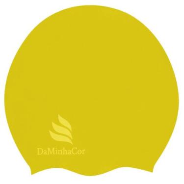 Imagem de Touca De Natação Afro M Daminhacor, Amarelo