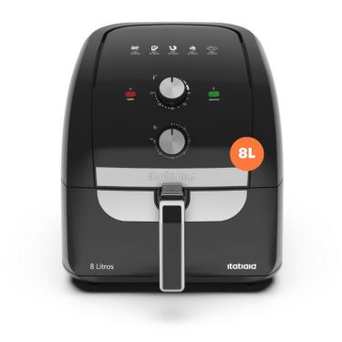 Imagem de Fritadeira Air Fryer sem Óleo Itatiaia AFITA1003 8L com Cesto Removível Antiaderente e Timer