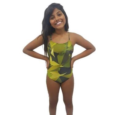 Imagem de Maiô de Natação Infantil Exército DboaSwim, 12