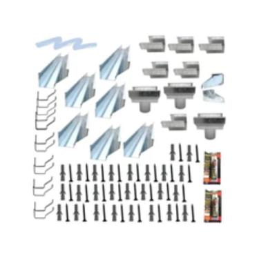 Imagem de Kit Calha Super Calha Beiral Galv 0,30x14m Saída 3 Redonda