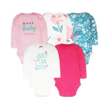Imagem de Body de Algodão para Bebê Manga Longa - Conjunto de Roupas de Natal pa