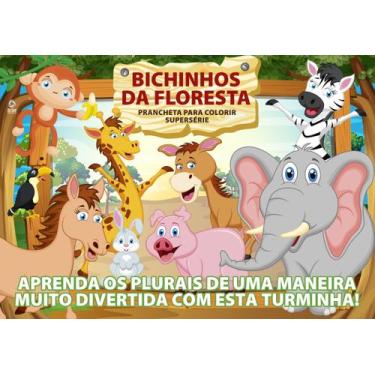 Imagem de Livro - Bichinhos Da Floresta Prancheta Para Colorir Supersérie