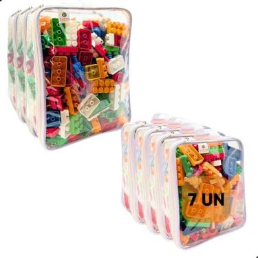 Imagem de Kit 7 Organizadores Brinquedos PVC bubag 4P 3M, Branco