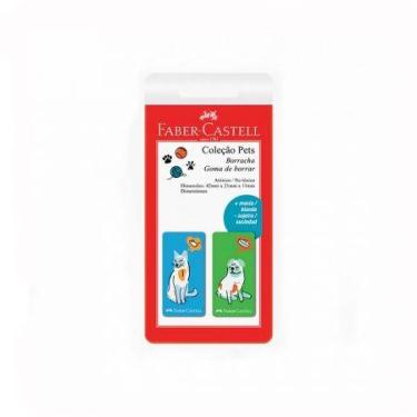 Imagem de Borracha Pets Verde e Azul SM/7024PETVA com 2 unidades - Faber-Castell