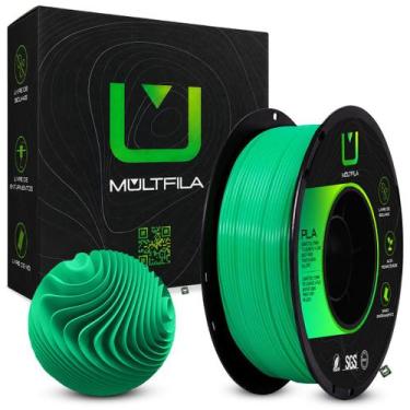 Imagem de Filamento Impressora 3D PLA 1,75mm 1kg Multfila - Multifila, Verde