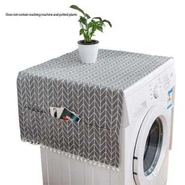 Imagem de Máquina de lavar roupa com tampa protetora contra poeira de porta única, geladeira, máquina de pano para proteção contra poeira