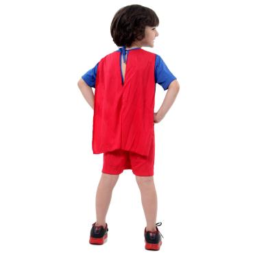 Imagem de Fantasia Super Homem Infantil Curto - Original  G