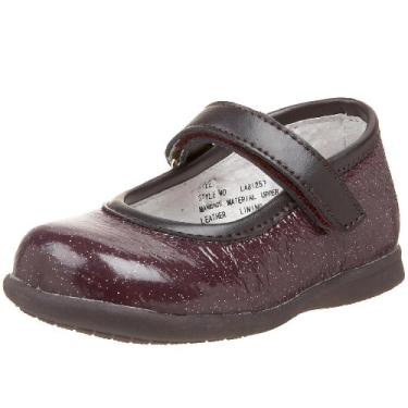 Imagem de LAura Ashley Infant/Toddler LA81257 Infant Mary Jane,Purple Crinkle,4 M US Toddler