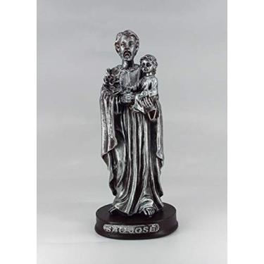 Imagem de Imagem São José (15 cm) - Resina - Pintura Prateada