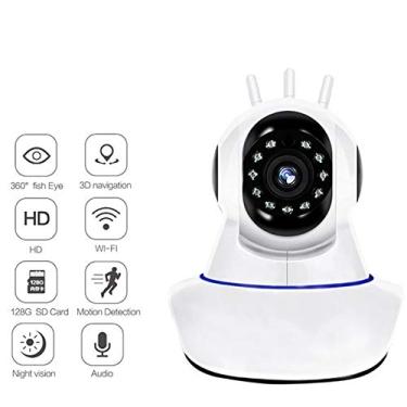 Imagem de Câmera Segurança Ip Hd 720 Sem Fio Wi-fi P2p Audio 5 Antenas