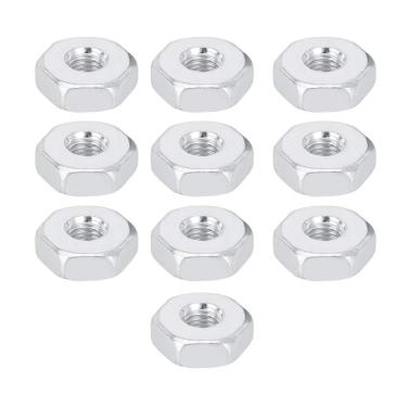 Imagem de Pilipane Porca de barra de tampa da roda dentada,10 peças de porcas de barra de motosserra hexagonais de 8 mm adequadas para motosserra Stihl,