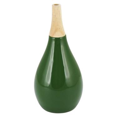 Imagem de FOGLIO GARRAFA DECORATIVA 28x13x13cm CERÂMICA VERDE