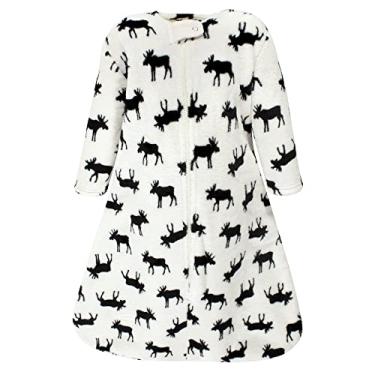 Imagem de Hudson Baby Bolsa de dormir unissex de pelúcia para bebês, saco, cobertor, alce, 12-18 meses