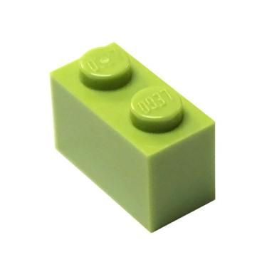Imagem de LEGO Parts and Pieces: Lime (Bright Yellowish Green) 1x2 Brick x100
