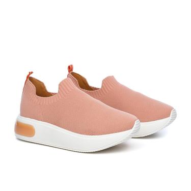 Imagem de Tênis Meia Feminino Plataforma Conforto Versátil Dia a Dia